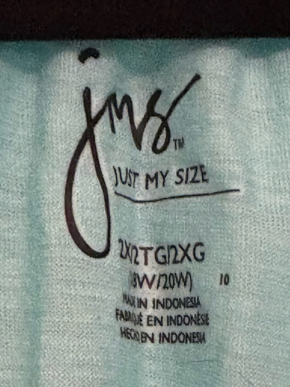 Just My Size Teal Tunic Top - Picture 2 of 2